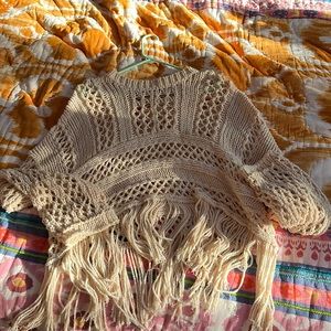Free People Fringe Sweater